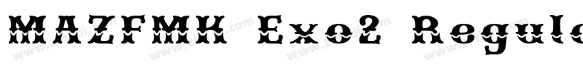 MAZFMK Exo2 Regular字体转换